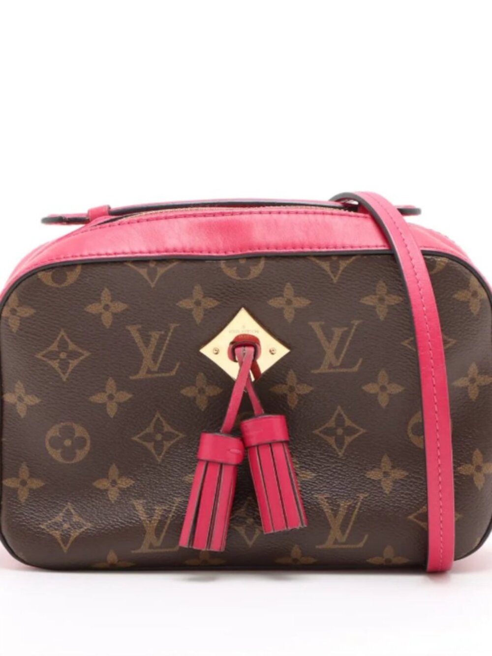 Louis Vuitton Monogram Saintonge Brown x Pink